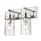 Z-Lite Fontaine 2 Light Vanity, Polished Nickel & Clear 3035-2V-PN - alternate 6